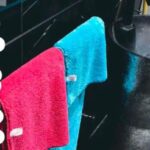 Velvet towel- Baby blue